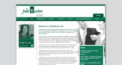 Desktop Screenshot of julieburtonlaw.co.uk